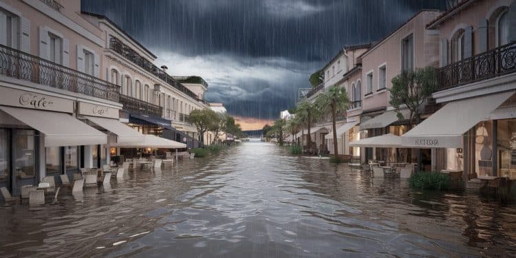 Des pluies diluviennes frappent le Var : Saint-Tropez sous les eaux - Viral Mag Le Var et en particulier Saint Tropez sévèrement touchés par des intempéries Habitants évacués routes fermées la vie bouleversée   Viral Mag