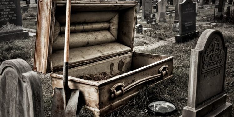 Disparition mystérieuse d’un cercueil dans un cimetière du Nord - Viral Mag Une famille découvre la disparition du cercueil de leur mère lors de lenterrement de leur frère dans le Nord Une enquête a été ouverte pour élucider ce mystère Viral Mag