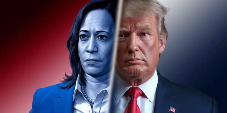 Donald Trump et Kamala Harris à plein régime dans la course présidentielle 2024 - Viral Mag À 14 jours des élections Donald Trump et Kamala Harris mènent une campagne haletante les sondages ultra serrés ne permettant pas de dégager un vainqueur Viral Mag