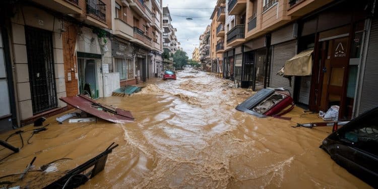 Valence en Espagne a été dévastée par des inondations soudaines et meurtrières Une vague de boue a envahi la ville semant chaos et détresse Les autorités se mobilisent   Viral Mag