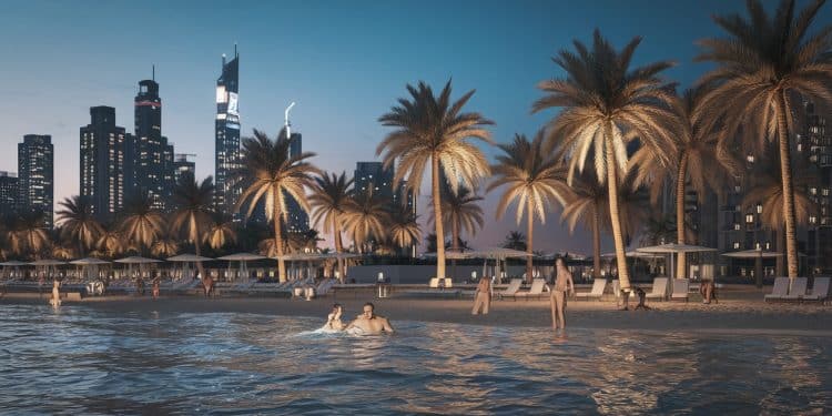 Découvrez comment Dubaï surmonte les températures caniculaires estivales en aménageant des plages nocturnes accessibles 24h24 pour rafraîchir ses habitants et séduire les touristes   Viral Mag