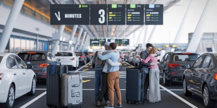 Laéroport de Dunedin en Nouvelle Zélande instaure une limite de 3 minutes pour les câlins dau revoir ou de retrouvailles au dépose minute   Viral Mag