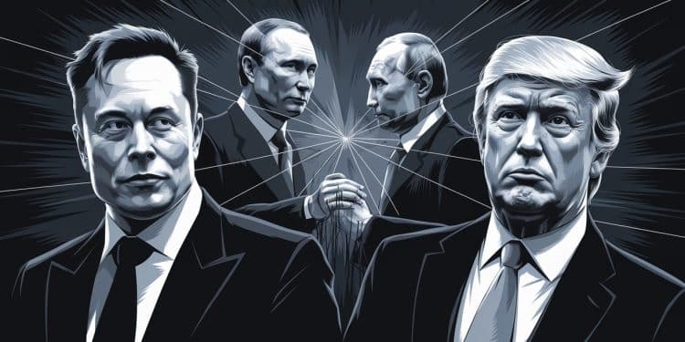Elon Musk, allié de Trump, lié à Poutine : la controverse enfle - Viral Mag Elon Musk le richissime soutien de Donald Trump serait en contact régulier avec Vladimir Poutine Une révélation qui soulève de vives inquiétudes à lapproche de lélection présidentielle américaine Viral Mag