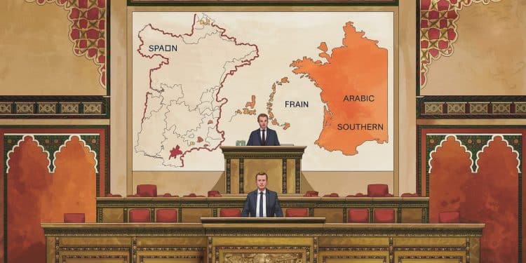 Emmanuel Macron : Un Discours Controversé au Maroc - Viral Mag Le discours dEmmanuel Macron au parlement marocain suscite lindignation en France Il fait lapologie de linvasion arabe en Al Andalus Viral Mag