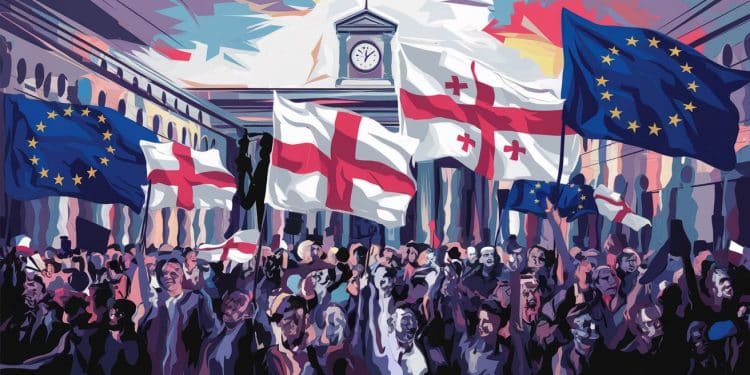 Des ONG géorgiennes appellent à un grand rassemblement pro européen à lapproche délections législatives décisives sur fond de tensions avec le parti au pouvoir   Viral Mag