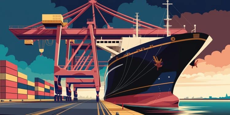 Grève Historique des Dockers Américains : L’Économie Paralysée - Viral Mag Soutenus par Biden les dockers entament une grève sans précédent paralysant léconomie américaine Découvrez les enjeux de ce bras de fer Viral Mag