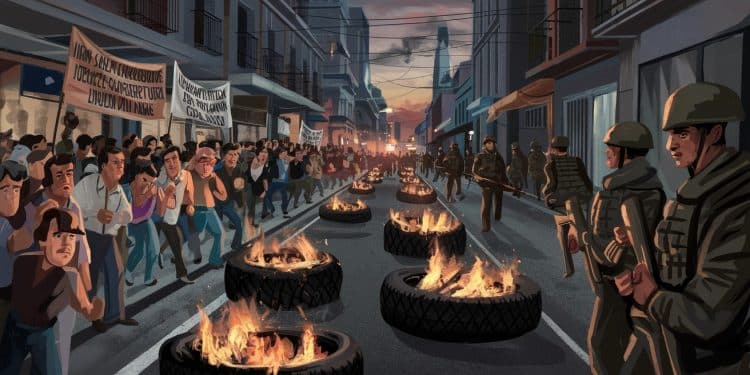 Grève nationale au Pérou : Transporteurs et commerçants s’unissent contre le crime organisé - Viral Mag Le Pérou fait face à une vague de manifestations des travailleurs des transports et des commerçants réclamant des mesures plus fermes contre les extorsions et les meurtres perpétrés par le crime organisé Découvrez lampleur de ce mouvement national Viral Mag