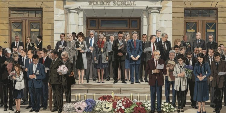 Hommage à Samuel Paty et Dominique Bernard: Unis pour les Enseignants - Viral Mag Michel Barnier à Conflans Sainte Honorine pour rendre hommage aux enseignants assassinés Samuel Paty et Dominique Bernard Un moment solennel dunité nationale Viral Mag