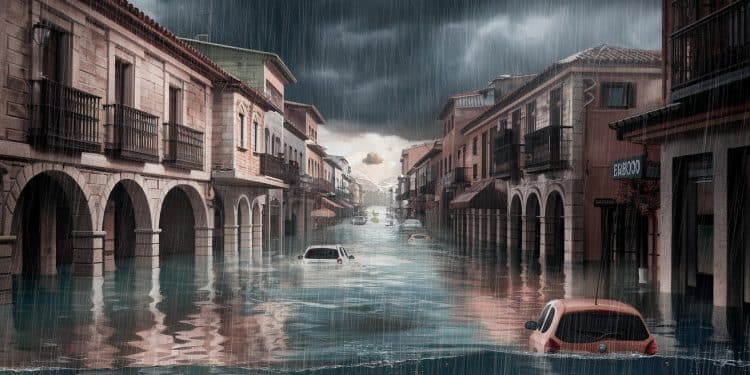 Inondations Dévastatrices en Espagne : Le Changement Climatique en Cause - Viral Mag Les scientifiques révèlent que les pluies diluviennes en Espagne sont 12 plus intenses et deux fois plus probables à cause du réchauffement climatique Une analyse alarmante qui souligne lurgence dagir   Viral Mag