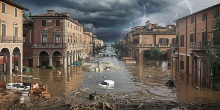 Inondations dévastatrices en Italie : la météo s’emballe - Viral Mag LItalie subit des inondations catastrophiques suite à de violents orages Découvrez lampleur des dégâts et les réactions des autorités Viral Mag
