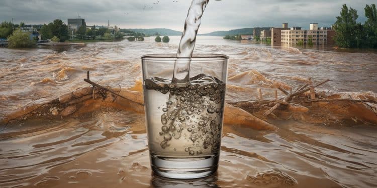 Inquiétudes sur l’eau potable dans la Loire après les inondations - Viral Mag Suite aux crues dévastatrices leau du robinet est impropre à la consommation dans plusieurs communes de la Loire Les habitants sorganisent tandis que les autorités tentent de rétablir un approvisionnement sain Viral Mag