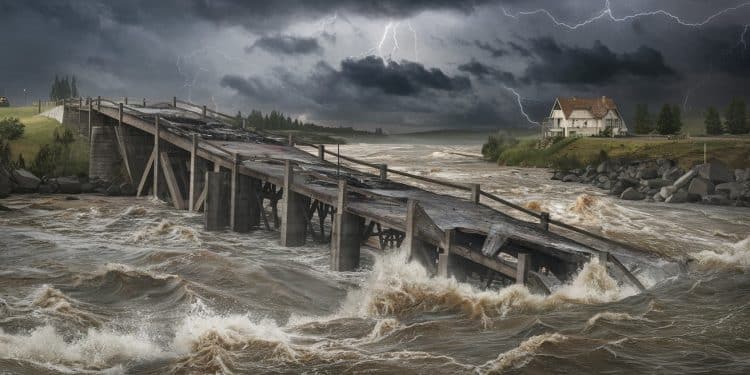 Intempéries dans le Var : 650 habitants bloqués après l’effondrement d’un pont - Viral Mag À la suite de pluies diluviennes leffondrement dun pont isole 650 habitants du Muy dans le Var Les autorités mettent en place une cellule de crise   Viral Mag