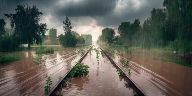Suite aux lourdes intempéries dimportants travaux sont en cours sur la ligne SNCF reliant Lyon à Saint Etienne Découvrez lampleur des dégâts et les conséquences pour les usagers   Viral Mag