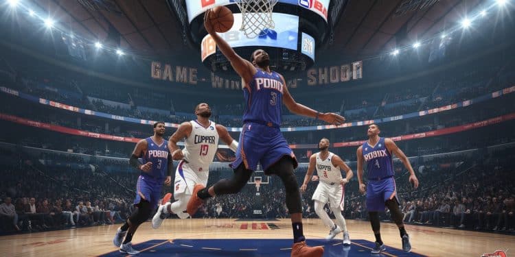 Kevin Durant et les Suns Triomphent Face aux Clippers en Prolongation - Viral Mag Les Suns de Phoenix menés par Kevin Durant remportent une victoire serrée en prolongation contre les Clippers lors de linauguration de leur nouvelle salle Viral Mag