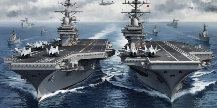 La Chine Renforce Sa Puissance Navale En Mer De Chine Méridionale - Viral Mag La Chine organise ses premiers exercices avec deux porte avions en mer de Chine méridionale démontrant lexpansion de sa marine et de ses capacités de projection Viral Mag