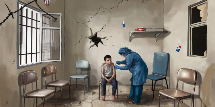 Les représailles de larmée israélienne ont contraint lOMS à reporter la 2ᵉ vague de vaccination antipolio à Gaza Un drame sanitaire qui samplifie   Viral Mag