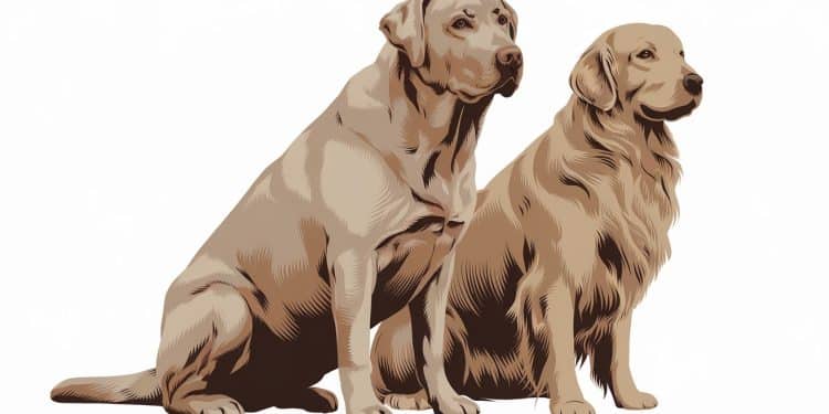 Vous confondez souvent le Labrador et le Golden Retriever  Découvrez notre astuce imparable pour ne plus jamais vous tromper entre ces deux races de chiens si semblables    Viral Mag
