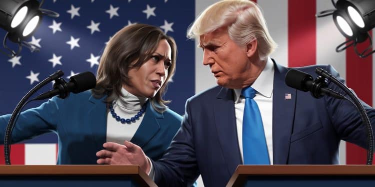 L’Amérique Sous Tension à 11 Jours des Élections Présidentielles - Viral Mag La campagne présidentielle américaine entre dans sa dernière ligne droite Démocrates et républicains saffrontent dans les États clés tandis que la tension monte Viral Mag