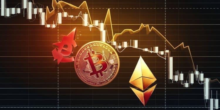 Le Bitcoin et l’Ethereum plongent dans un marché baissier généralisé - Viral Mag Le marché des cryptomonnaies subit un recul majeur le Bitcoin chutant sous les 66 000 $ et lEthereum décrochant de 5 Découvrez les raisons de cette tendance et ses implications Viral Mag