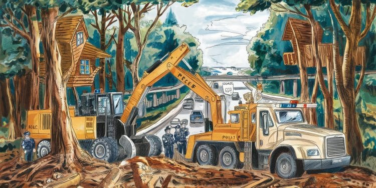 Le démantèlement de la dernière ZAD sur le chantier de l’A69 - Viral Mag Découvrez comment les forces de lordre ont démantelé la dernière Zone à Défendre sur le chantier controversé de lautoroute A69 avec 16 opposants interpellés Viral Mag