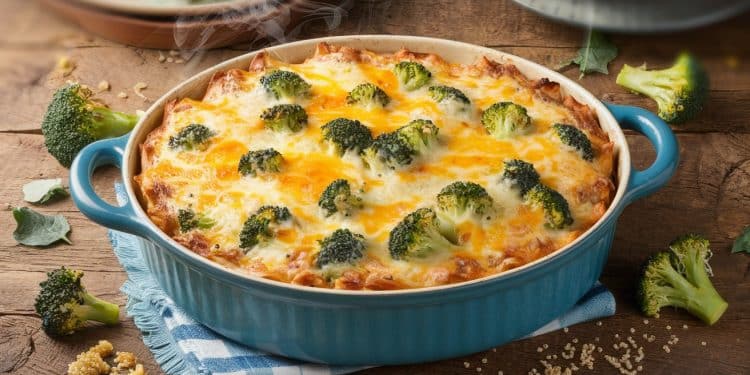 Le gratin de brocoli et quinoa, une recette santé qui fait sensation - Viral Mag Découvrez une recette de gratin de brocoli et quinoa qui allie saveurs et bienfaits santé Riche en protéines végétales fibres et nutriments ce plat réconfortant plaira à toute la famille   Viral Mag