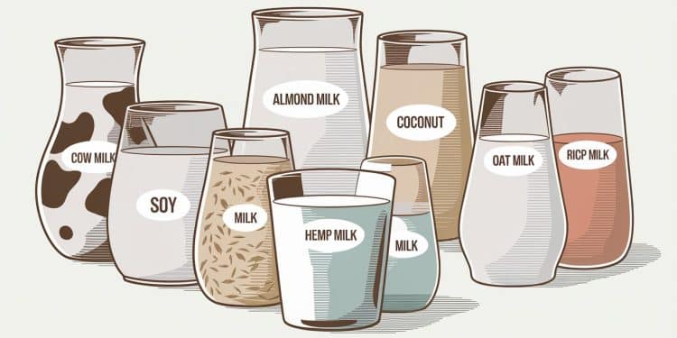 Du lait de vache traditionnel aux alternatives végétales comme lamande et le soja découvrez comment les valeurs nutritionnelles des différents laits se comparent   Viral Mag