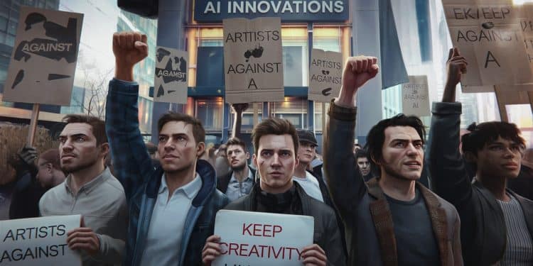 L’IA Inquiète Les Artistes : Le Nouveau Champ De Bataille - Viral Mag De Björn Ulvaeus à Julianne Moore des milliers dartistes sélèvent contre lutilisation non réglementée de leurs œuvres par lIA générative Découvrez cette fronde dampleur inédite Viral Mag
