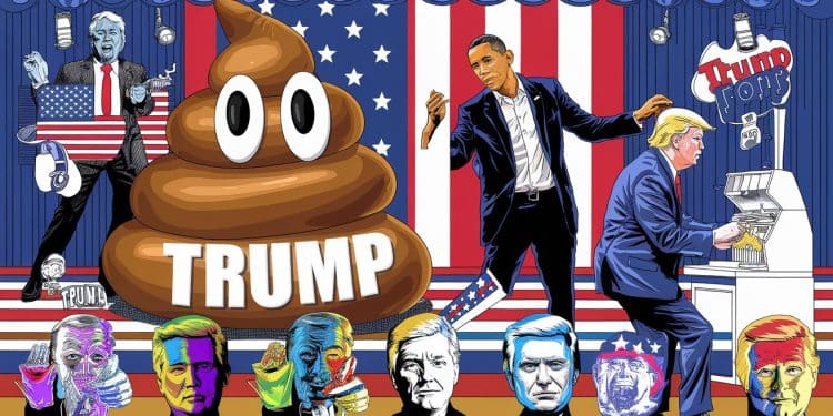 L’Incroyable Campagne Présidentielle Américaine : Entre Humour et Excentricité - Viral Mag Découvrez les moments insolites de la campagne présidentielle américaine un monument en forme de crotte un ancien président rappeur et bien plus Viral Mag