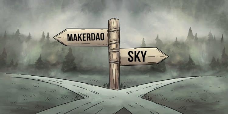 La communauté MakerDAO se prépare à discuter de labandon de la marque Sky suite à son accueil mitigé et au succès du lancement du stablecoin USDS   Viral Mag