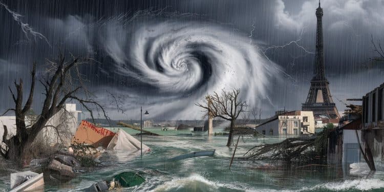 Météo Apocalyptique : La France Balayée par des Tempêtes Dévastatrices ! - Viral Mag Des tempêtes tropicales et ouragans ravagent la France causant inondations et dégâts massifs 11 départements en alerte orange Le pire est à venir   Viral Mag