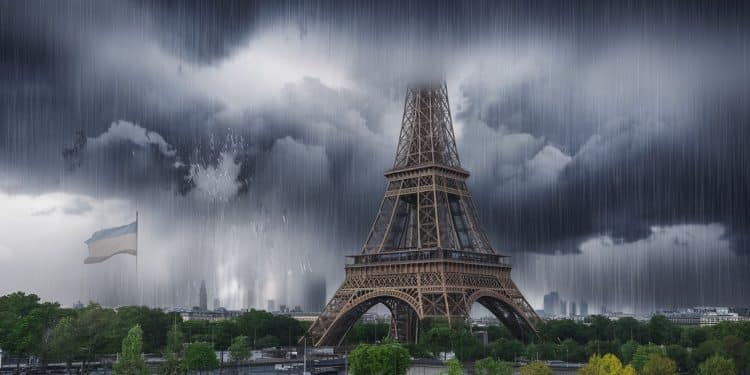 Météo en France : De Fortes Pluies et du Vent Attendus Cette Semaine - Viral Mag La France sapprête à subir les restes de la tempête tropicale Joyce et de louragan Kirk avec de fortes pluies et des vents jusquà 100 kmh annoncés sur une grande partie du pays Viral Mag