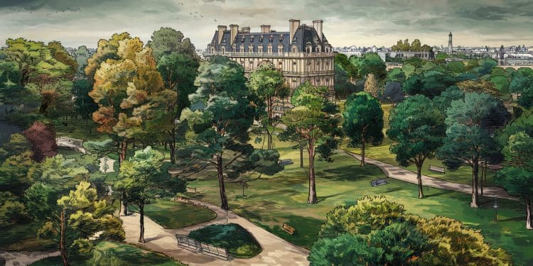 Dès le 16 octobre les travaux de végétalisation du parvis de la mairie de Paris débuteront pour une durée de 8 mois 55 arbres seront plantés sur cette grande dalle de béton   Viral Mag