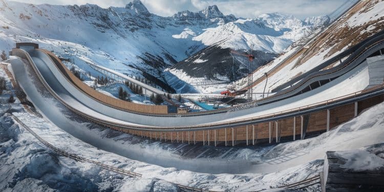 Piste de bobsleigh et luge à Cortina prête pour les JO 2026 - Viral Mag La nouvelle piste de bobsleigh et luge de Cortina sera pré homologuée en mars 2025 une étape clé avant les Jeux Olympiques dhiver 2026 en Italie Viral Mag
