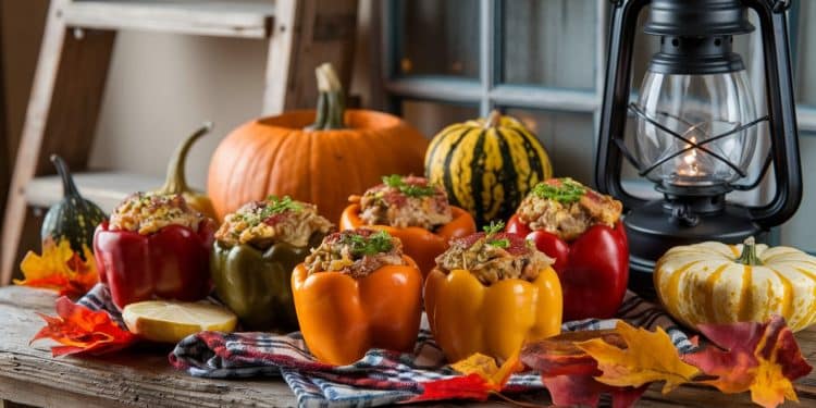 Recettes Réconfortantes de Poivrons Farcis pour les Soirées d’Automne - Viral Mag Découvrez notre sélection de 23 recettes savoureuses et originales de poivrons farcis idéales pour réchauffer vos dîners dautomne   Viral Mag