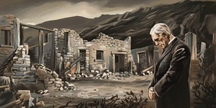 Steinmeier Visite un Village Grec Détruit par les Nazis - Viral Mag 80 ans après loccupation nazie en Grèce le président allemand Steinmeier se rend à Kandanos un village de Crète rasé par les troupes dHitler   Viral Mag