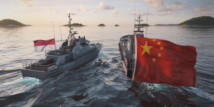 Tensions en mer de Chine méridionale : l’Indonésie refoule un navire chinois - Viral Mag LIndonésie a de nouveau refoulé un navire des garde côtes chinois hors deaux contestées en mer de Chine méridionale un premier test pour le nouveau président indonésien Viral Mag