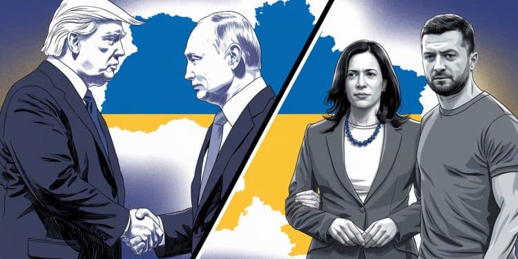 Entre mettre fin à la guerre et soutenir Kiev que pensent les candidats US Trump et Harris du conflit en Ukraine Lenjeu est crucial pour lissu du conflit   Viral Mag