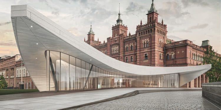 Varsovie Réinvente Son Centre Avec Un Nouveau Musée D’art Moderne - Viral Mag Un nouveau musée dart moderne ouvre ses portes à Varsovie redéfinissant le centre ville longtemps laissé à labandon Découvrez comment ce bâtiment minimaliste en béton blanc transforme le cœur de la capitale polonaise Viral Mag