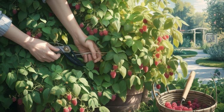 Voici Les Gestes Indispensables Pour Faire Fructifier Son Framboisier - Viral Mag Découvrez les astuces essentielles pour obtenir une récolte abondante de framboises savoureuses grâce à une taille un palissage et un paillage adaptés Viral Mag