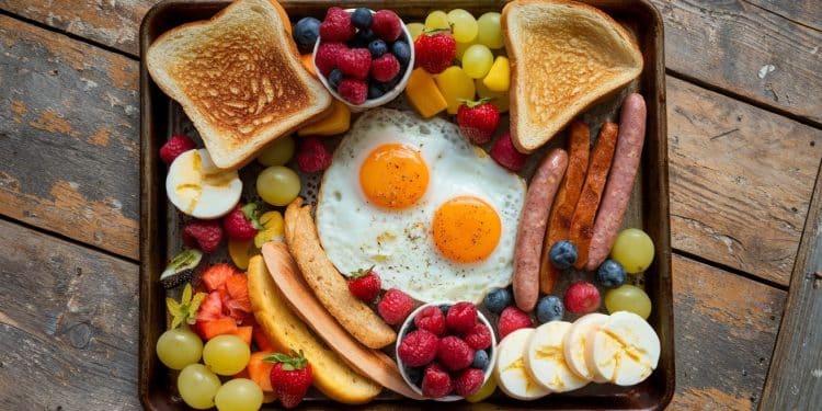 10+ Recettes de Petits-Déjeuners Sains et Faciles sur Plaque - Viral Mag Commencez votre journée du bon pied avec ces 15 recettes de petits déjeuners sains et savoureux à préparer sur une plaque de cuisson Découvrez des idées pratiques et rapides pour régaler toute la famille Viral Mag