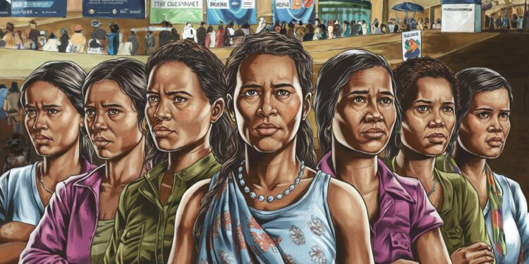 7 Femmes Papous Défendent Leur Terre à La COP29 - Viral Mag Anonymes parmi 50 000 personnes à la COP29 à Bakou 7 femmes de Papouasie luttent contre lextraction minière qui détruit leur montagne Un combat pour la terre et pour les femmes Viral Mag