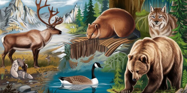 Explorez les animaux emblématiques du Canada  Du lynx à loie découvrez ces créatures fascinantes qui font la fierté de ce magnifique pays   Viral Mag