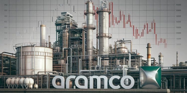 Aramco : Baisse de 15% du Bénéfice malgré les Efforts pour Relancer le Secteur Pétrolier - Viral Mag Le géant pétrolier saoudien Aramco subit une chute de 15 de son bénéfice net trimestriel en raison de la faiblesse des prix du brut et des réductions de production Découvrez les mesures prises pour redynamiser lentreprise Viral Mag
