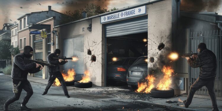 Attaque armée dans un garage à Marseille : la crainte s’installe - Viral Mag Samedi après midi à Marseille un garage a été la cible dun commando lourdement armé semant la panique Une enquête est en cours Viral Mag