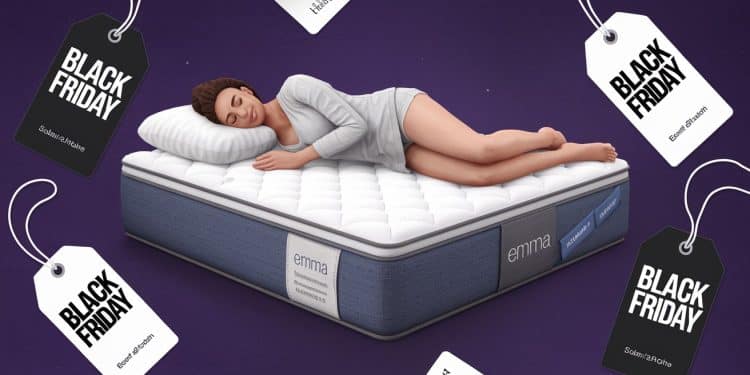 Black Friday : Les Meilleures Offres Chez Emma Matelas ! - Viral Mag Profitez des promotions Black Friday chez Emma Matelas  des matelas primés lits et accessoires à prix cassés pour un sommeil optimal   Viral Mag