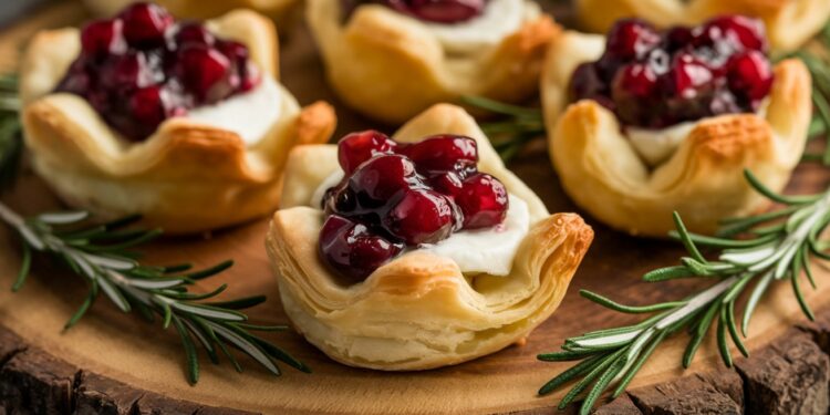 Bouchées Croustillantes au Brie et à la Canneberge: L’Apéro Festif Express - Viral Mag Découvrez notre recette ultra simple de bouchées feuilletées au brie fondant et à la canneberge acidulée Lapéritif parfait en 3 ingrédients seulement Viral Mag