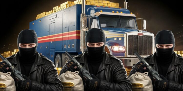 Un fourgon transportant des bijoux en or a été attaqué par des braqueurs lourdement armés Les malfaiteurs sont en fuite avec un butin de 400 000 €   Viral Mag