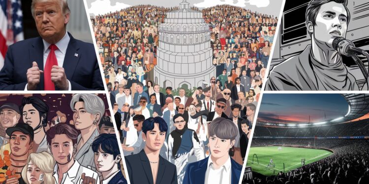 Cinq événements majeurs à surveiller en 2025 - Viral Mag De la présidentielle US au pèlerinage hindou géant en passant par les retours dOasis et BTS découvrez les 5 événements phares de 2025 Viral Mag