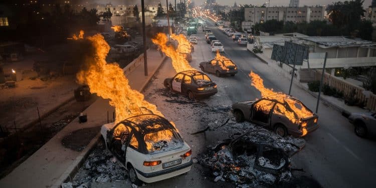 Colons Israéliens Brûlent Voitures À Al-Bireh: Escalade Des Tensions - Viral Mag Près dune vingtaine de voitures ont été incendiées par des colons israéliens à al Bireh Cisjordanie suscitant indignation et craintes descalade Viral Mag