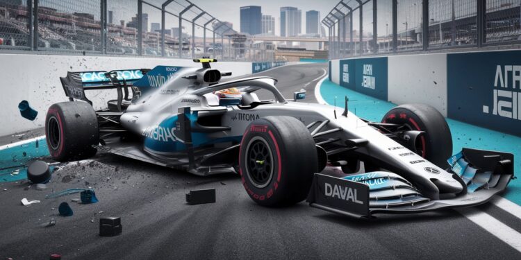 Crash Spectaculaire de Franco Colapinto en F1 à Las Vegas - Viral Mag Un accident impressionnant pour le jeune pilote argentin Franco Colapinto lors des qualifications du GP de Las Vegas Sa Williams détruite mais il sen sort indemne   Viral Mag